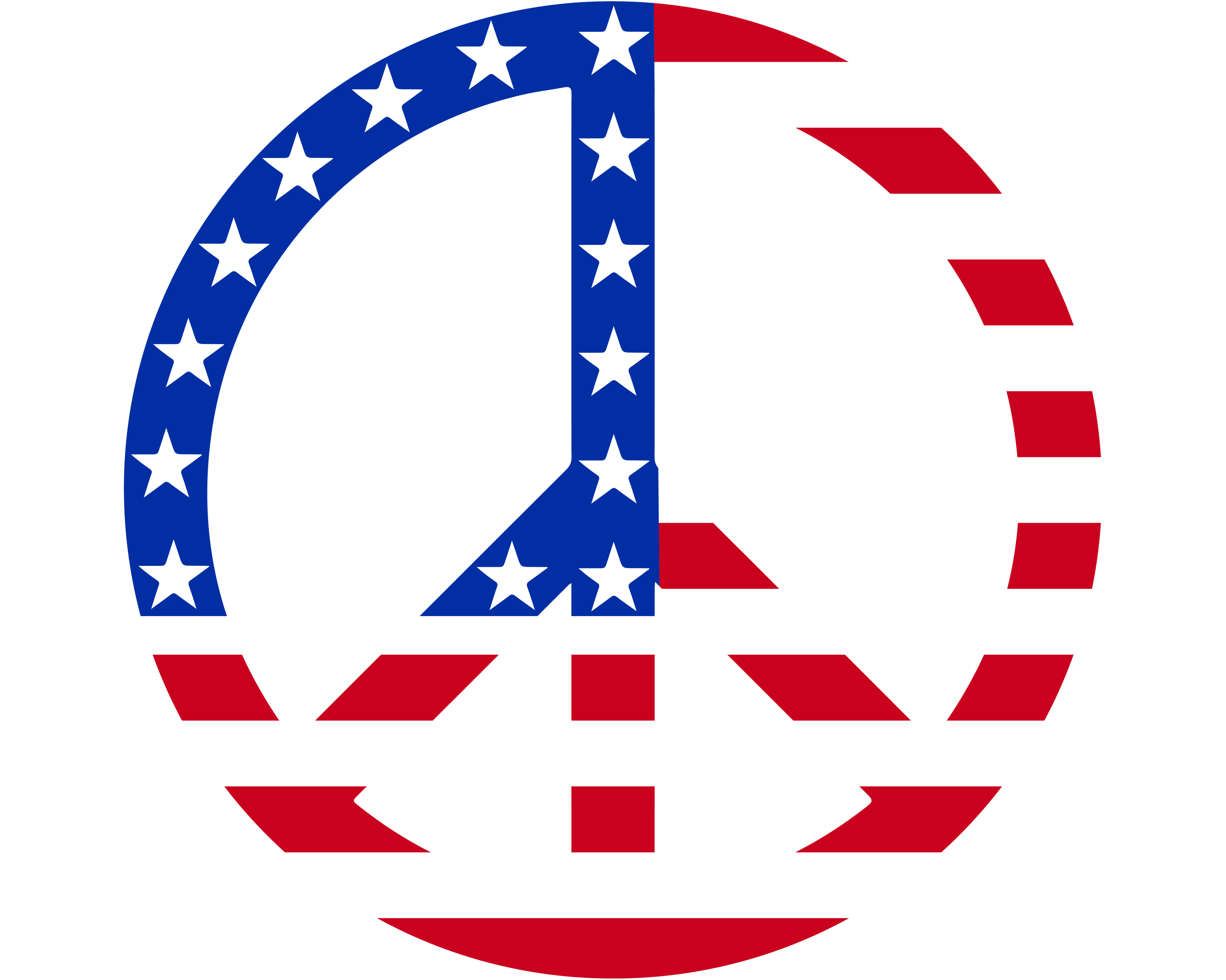 Flag Peace Sign