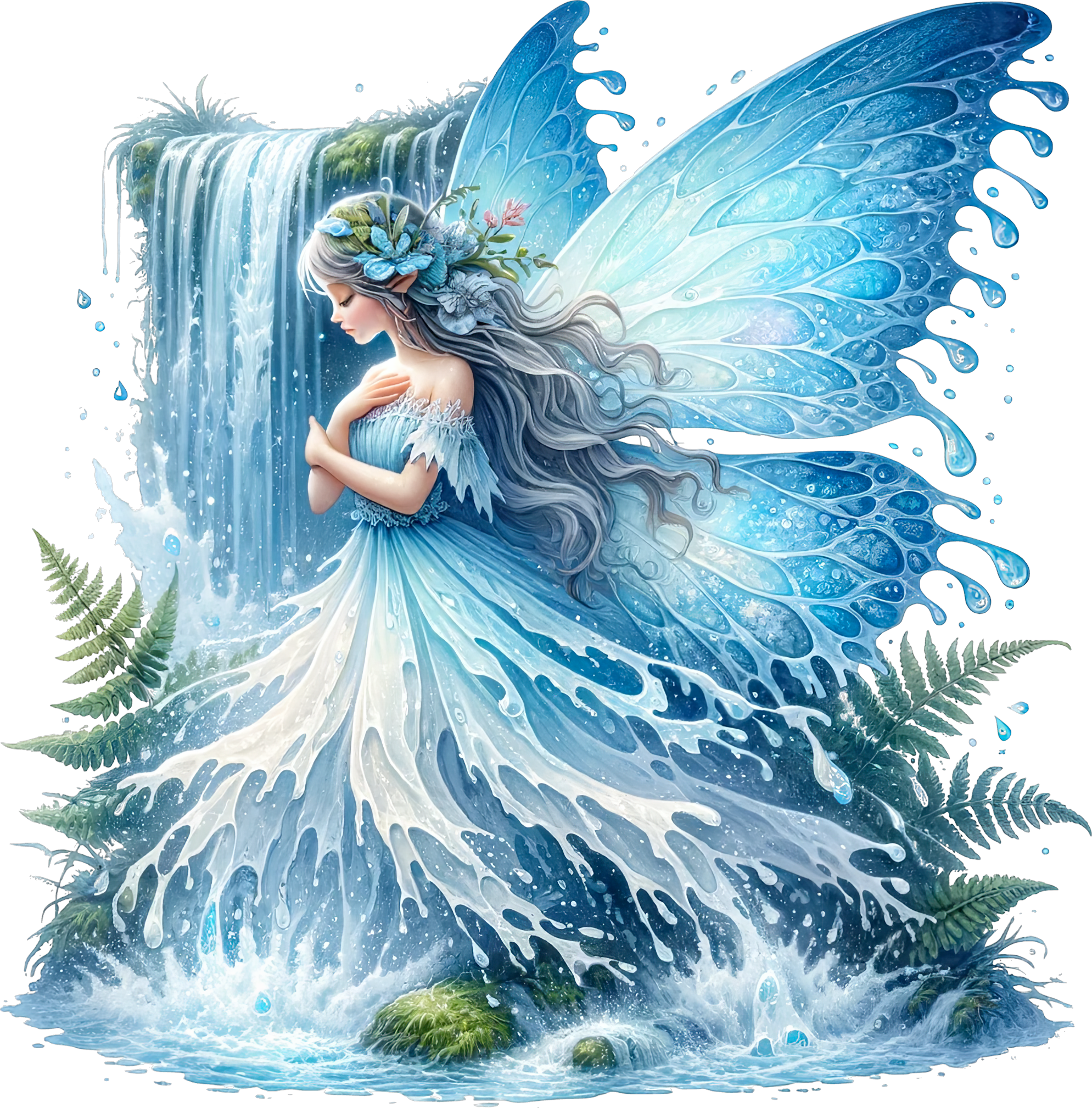 Aqua Waterfall Fairy