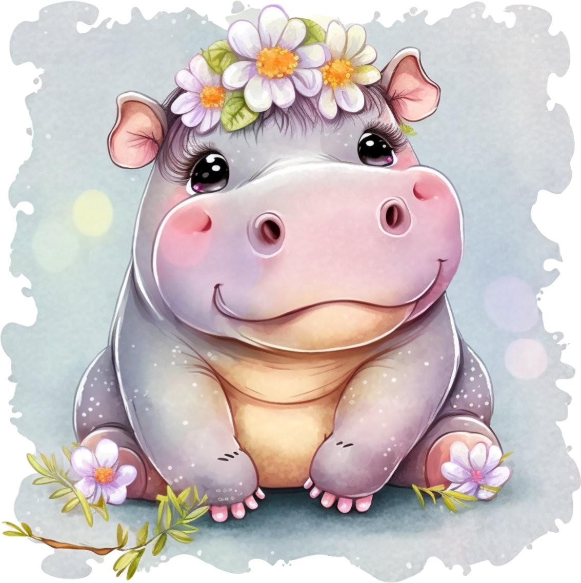 Baby Hippo Decal