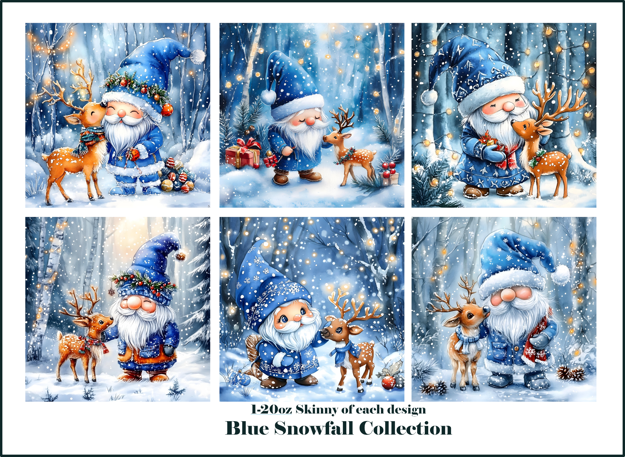 Blue Snowfall Collection