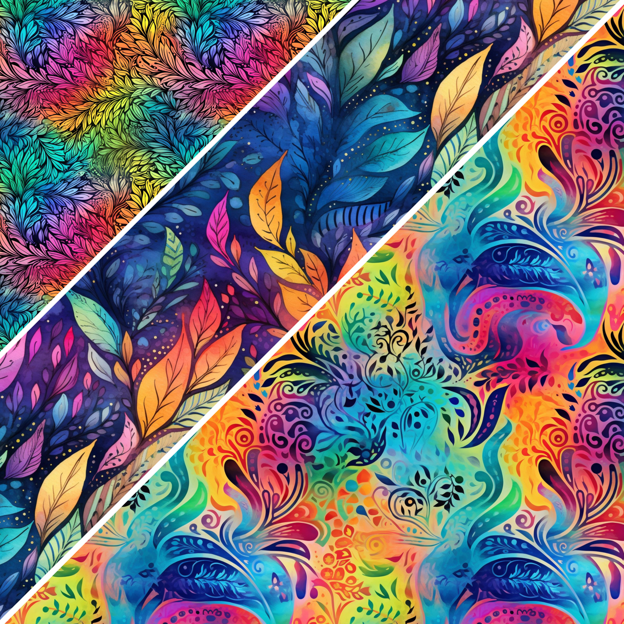 Bright Floral Mixed Media 2