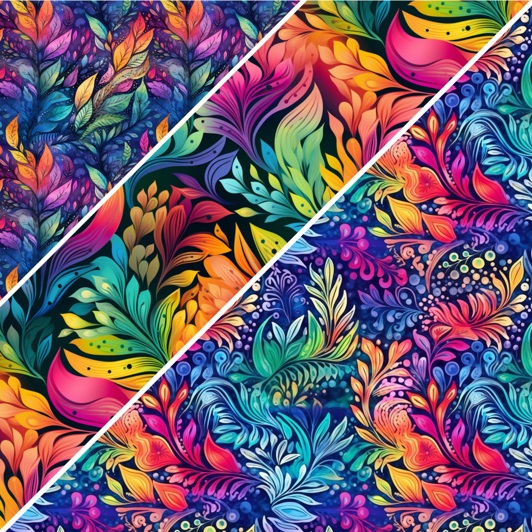 Bright Floral Mixed Media 3