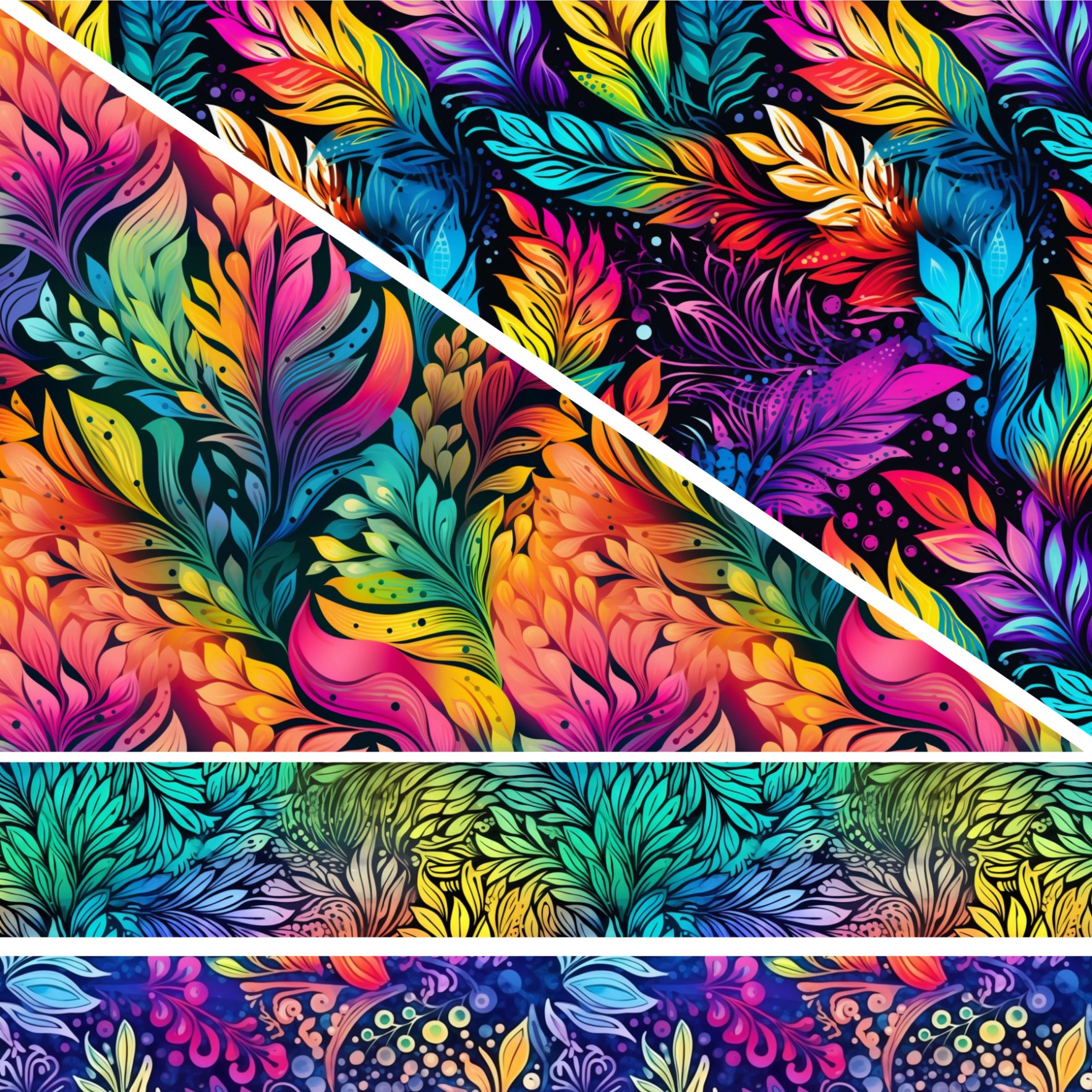 Bright Floral Mixed Media 5