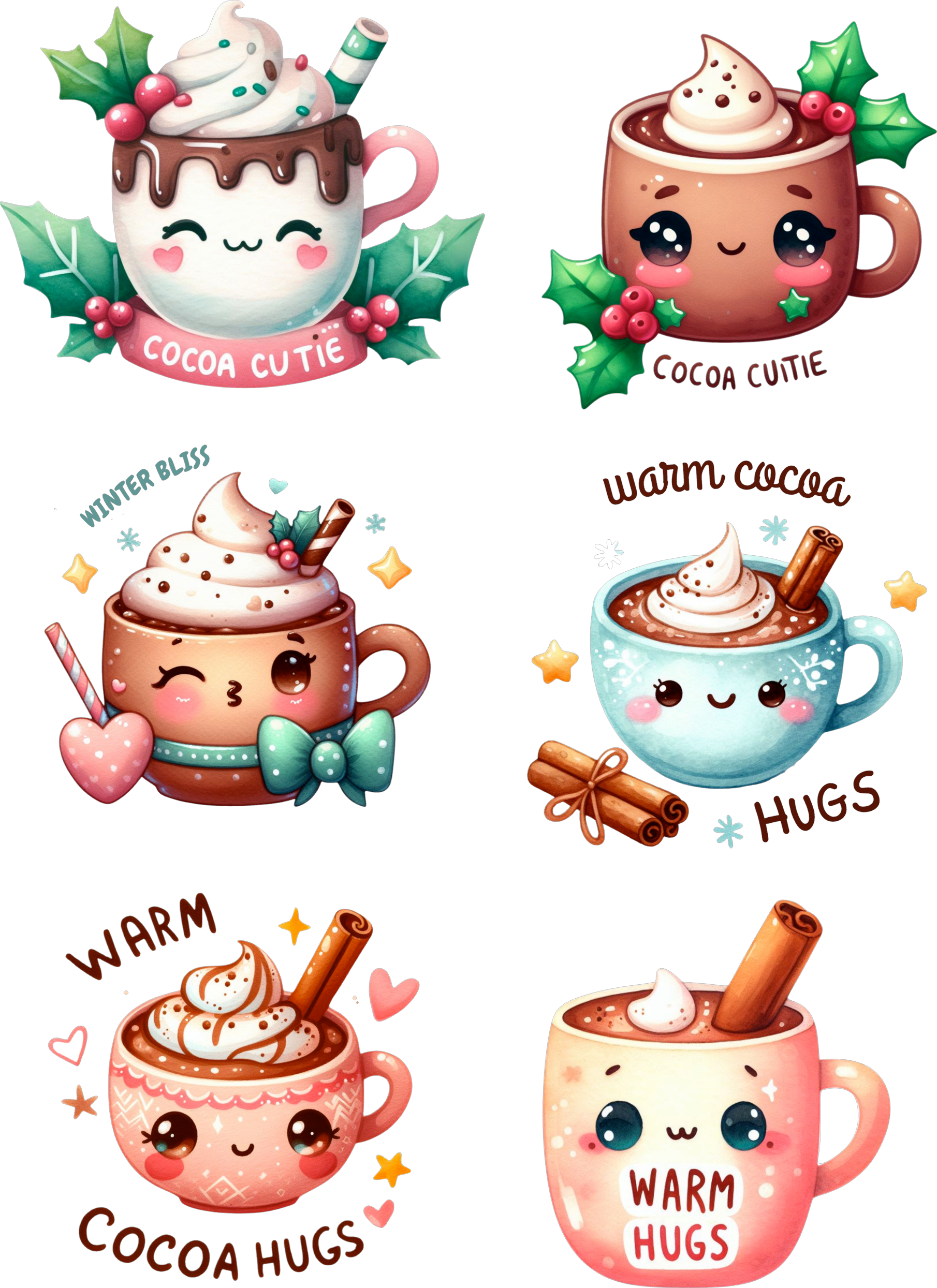 Cocoa Cups/Set of 6