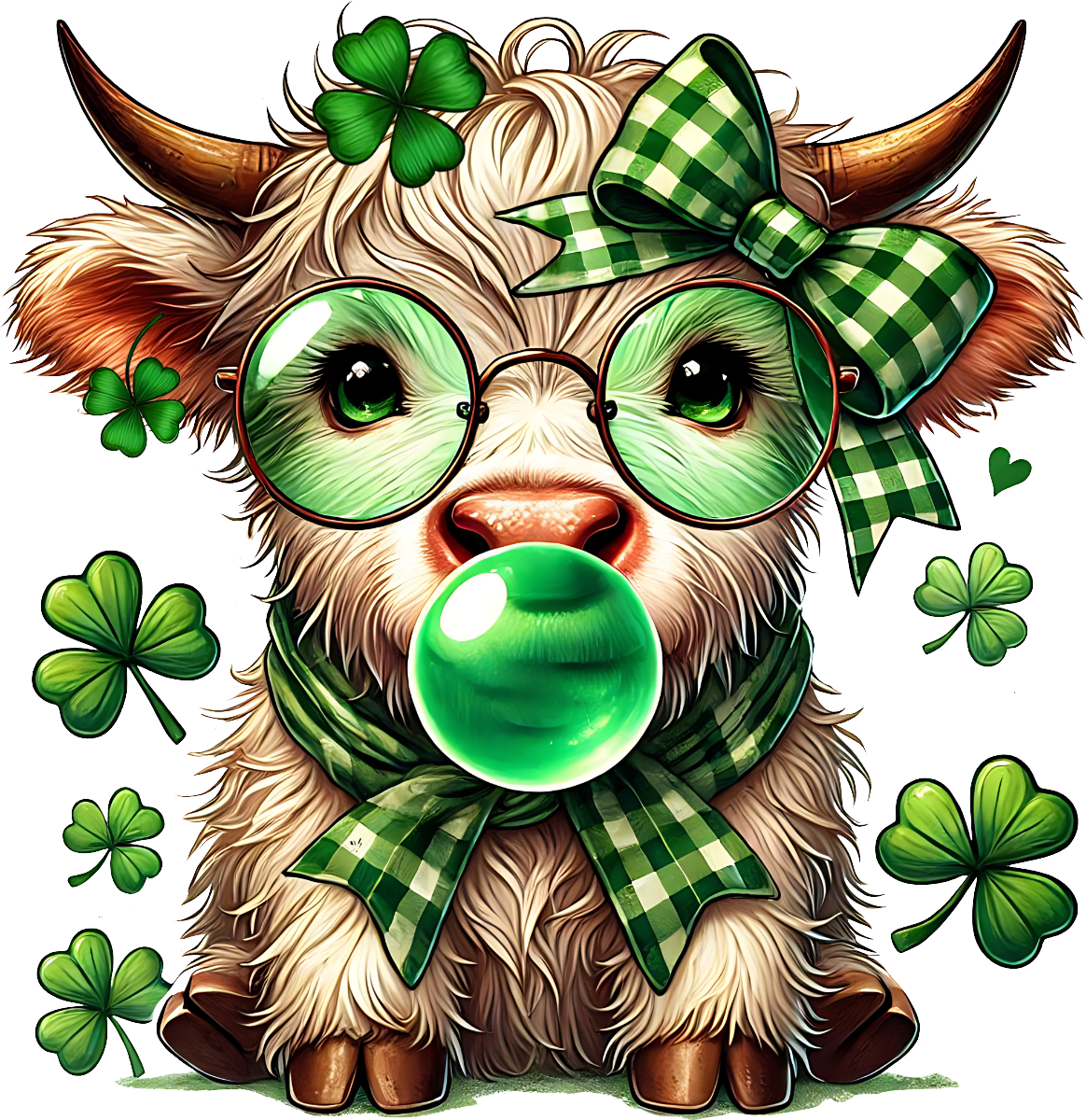 St. Patrick's Day Collection- VINYL Cow Decal 4