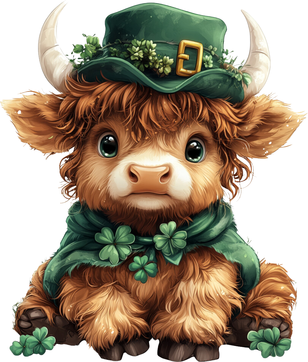 St. Patrick's Day Collection- VINYL Cow Decal 8