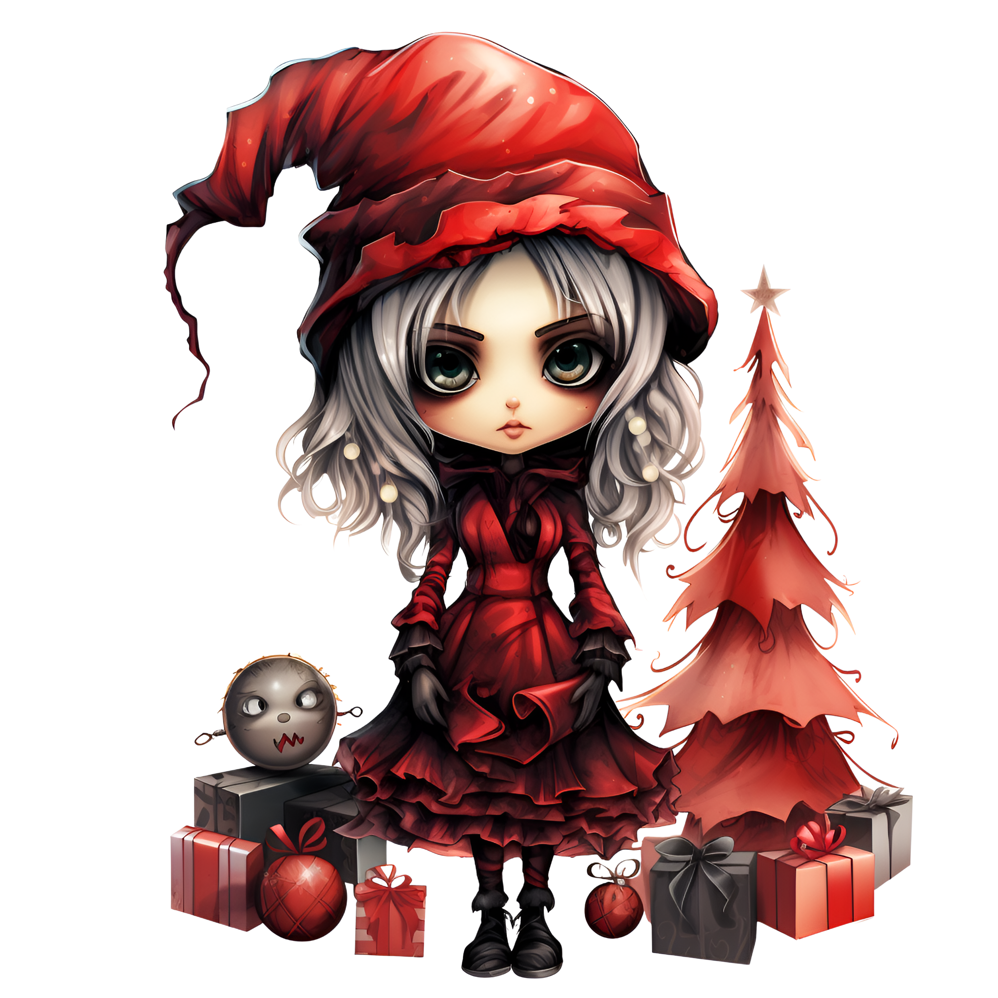 Gothic Christmas Decal 37