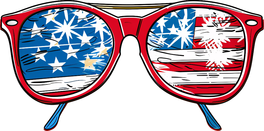 Grunge Flag Sunglasses