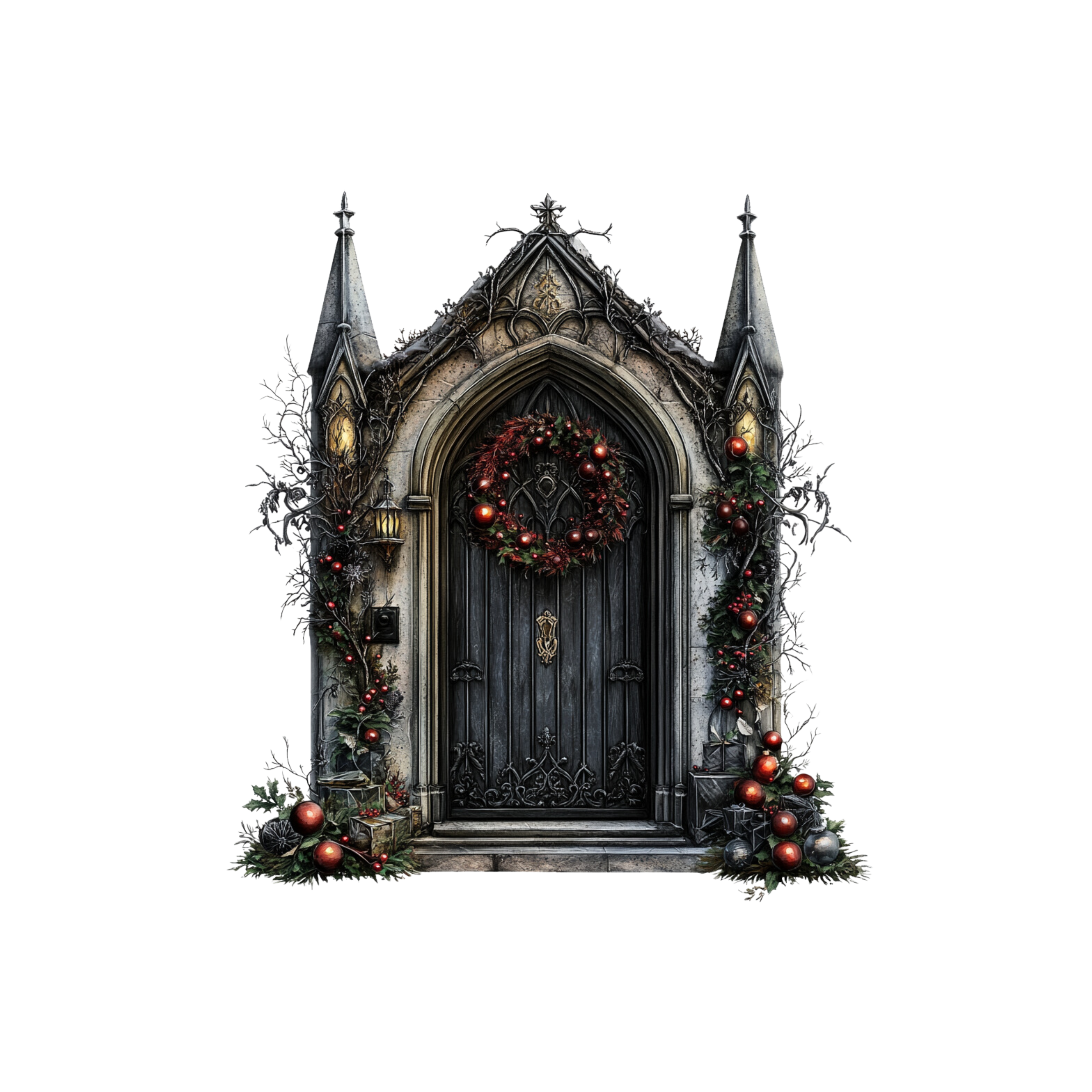 Gothic Christmas Decal 43