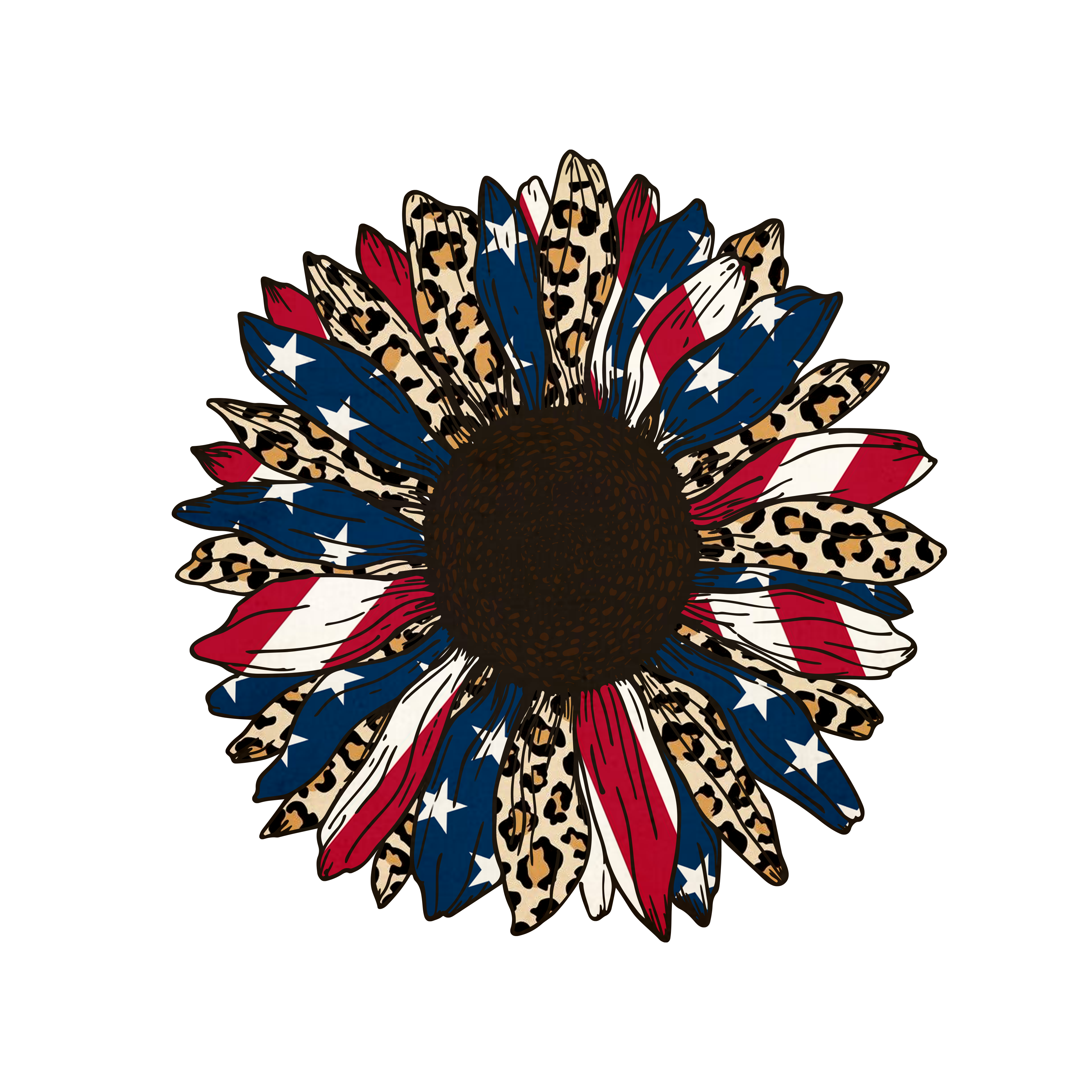 Flag Leopard Sunflower