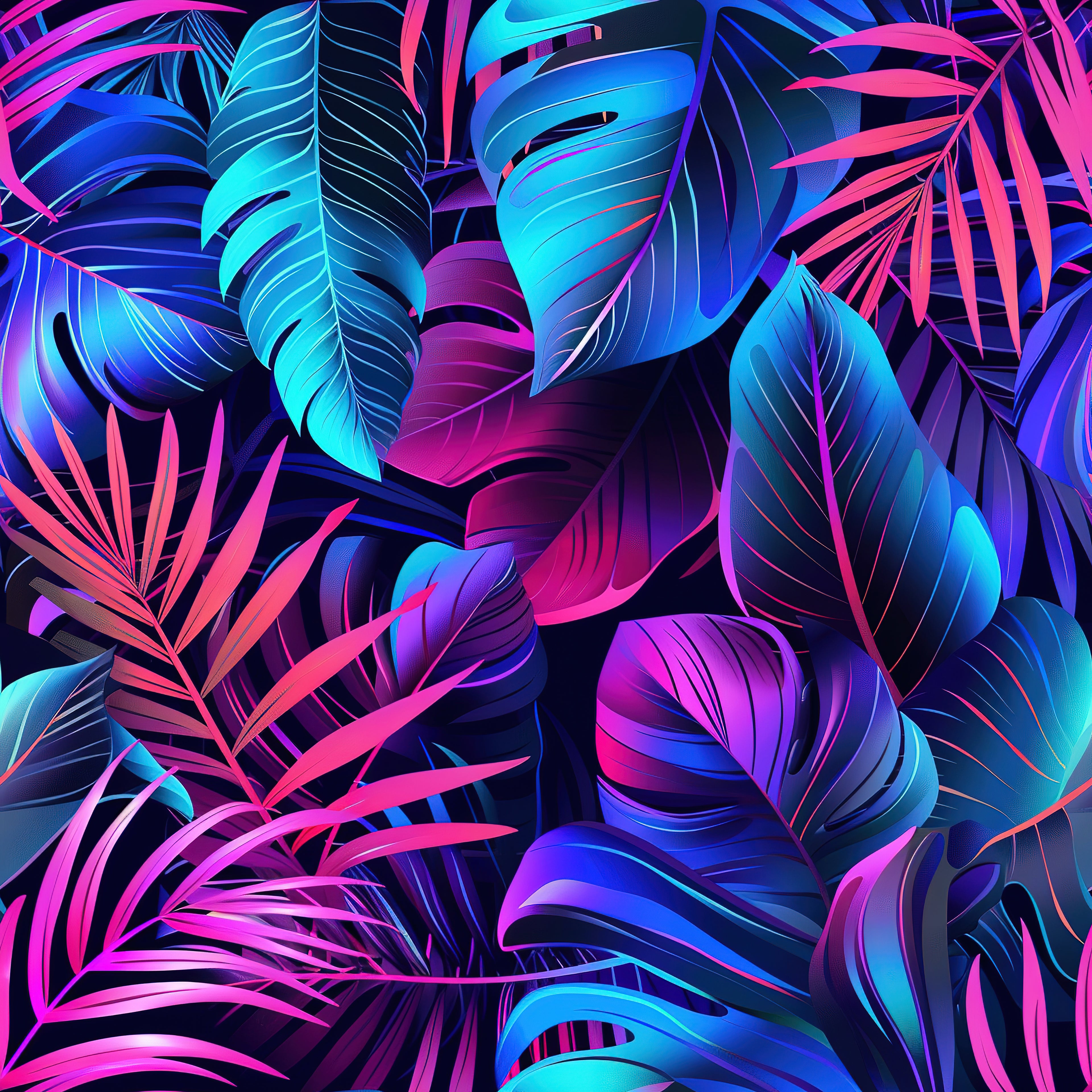Neon Monstera Vinyl 6