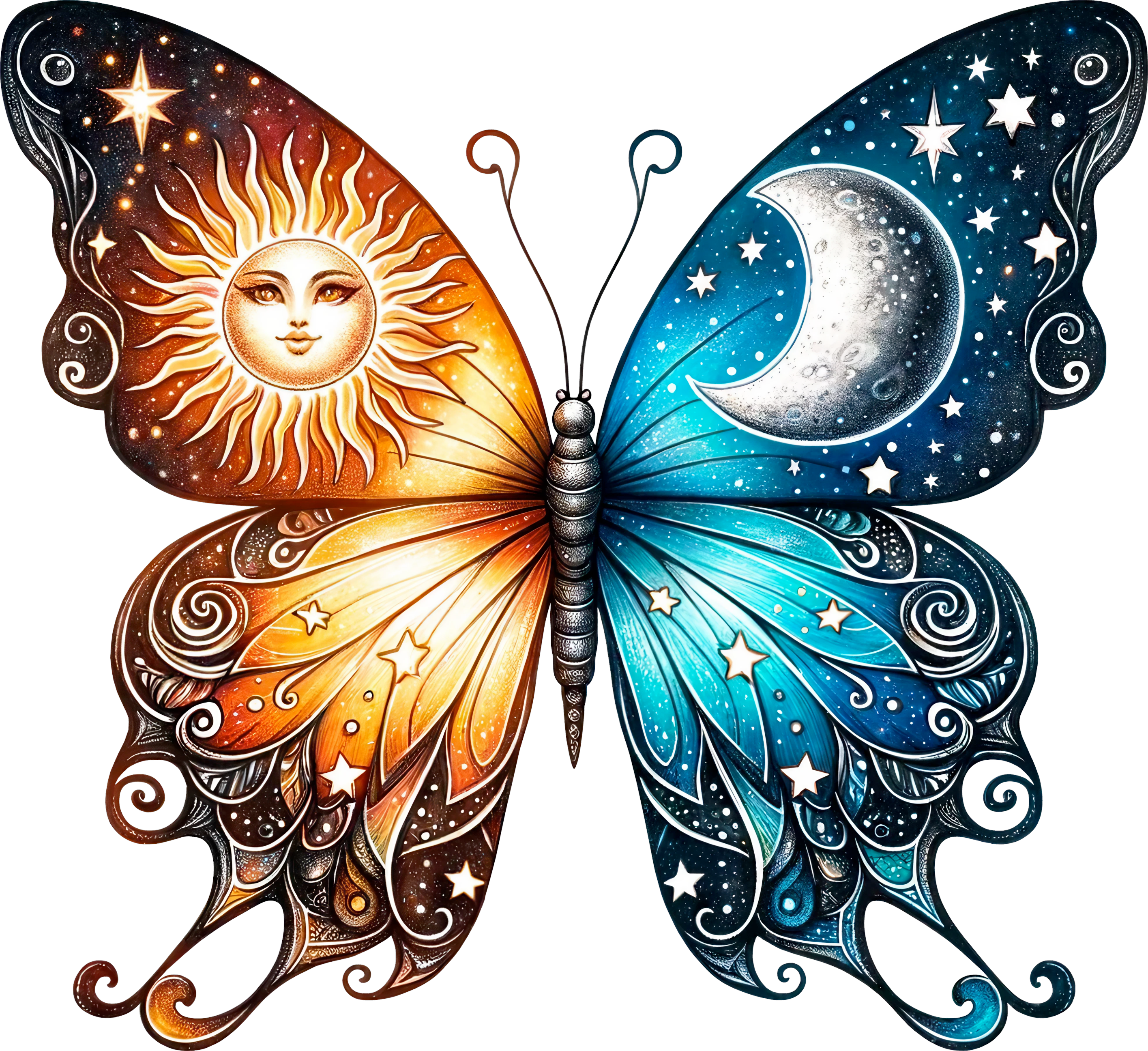 Sun Moon Butterfly