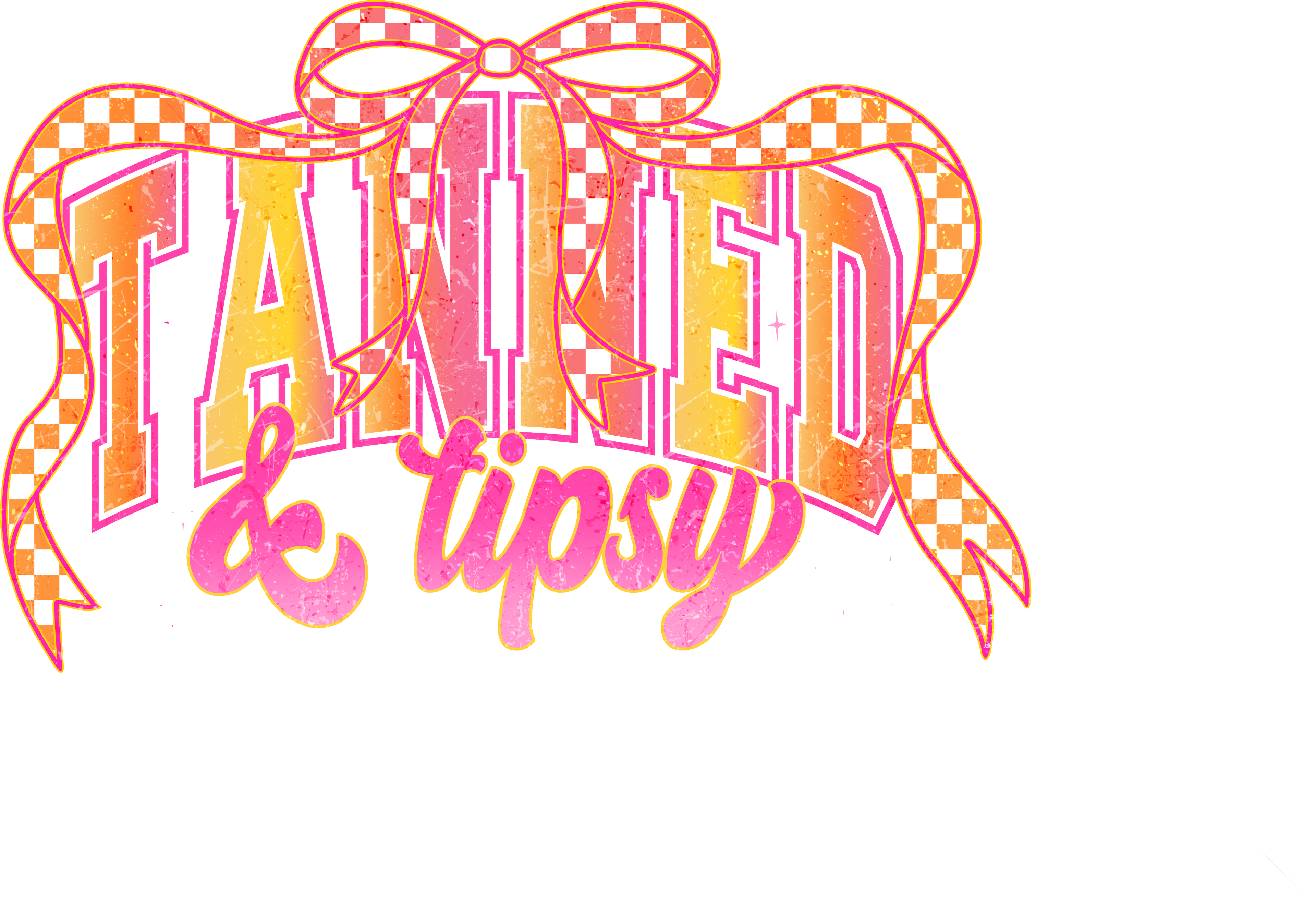 Tanned & Tipsy Decal