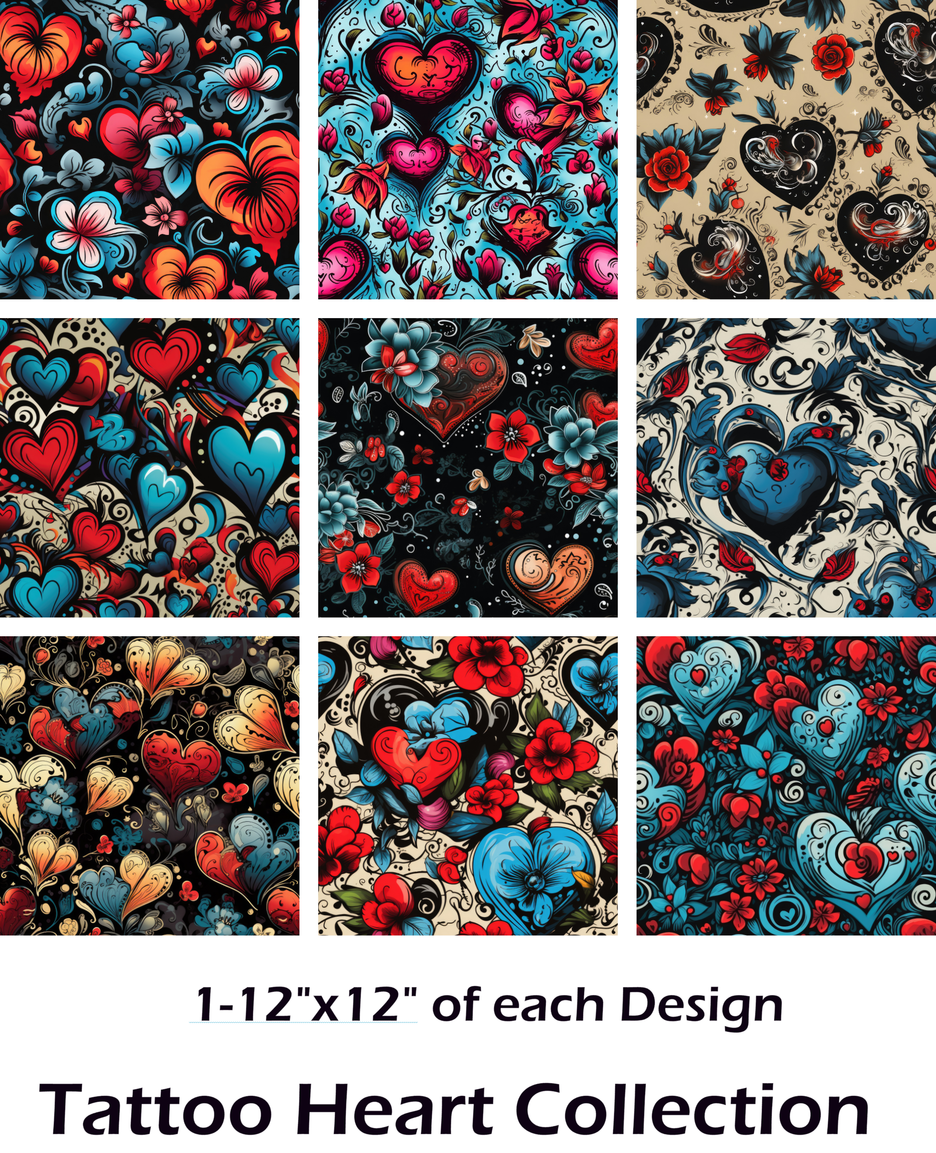 Tattoo Heart Collection