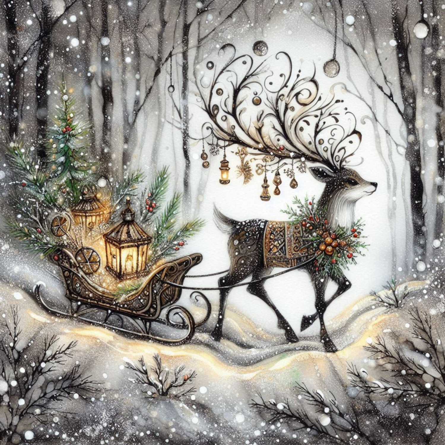 Winter Deer Collection