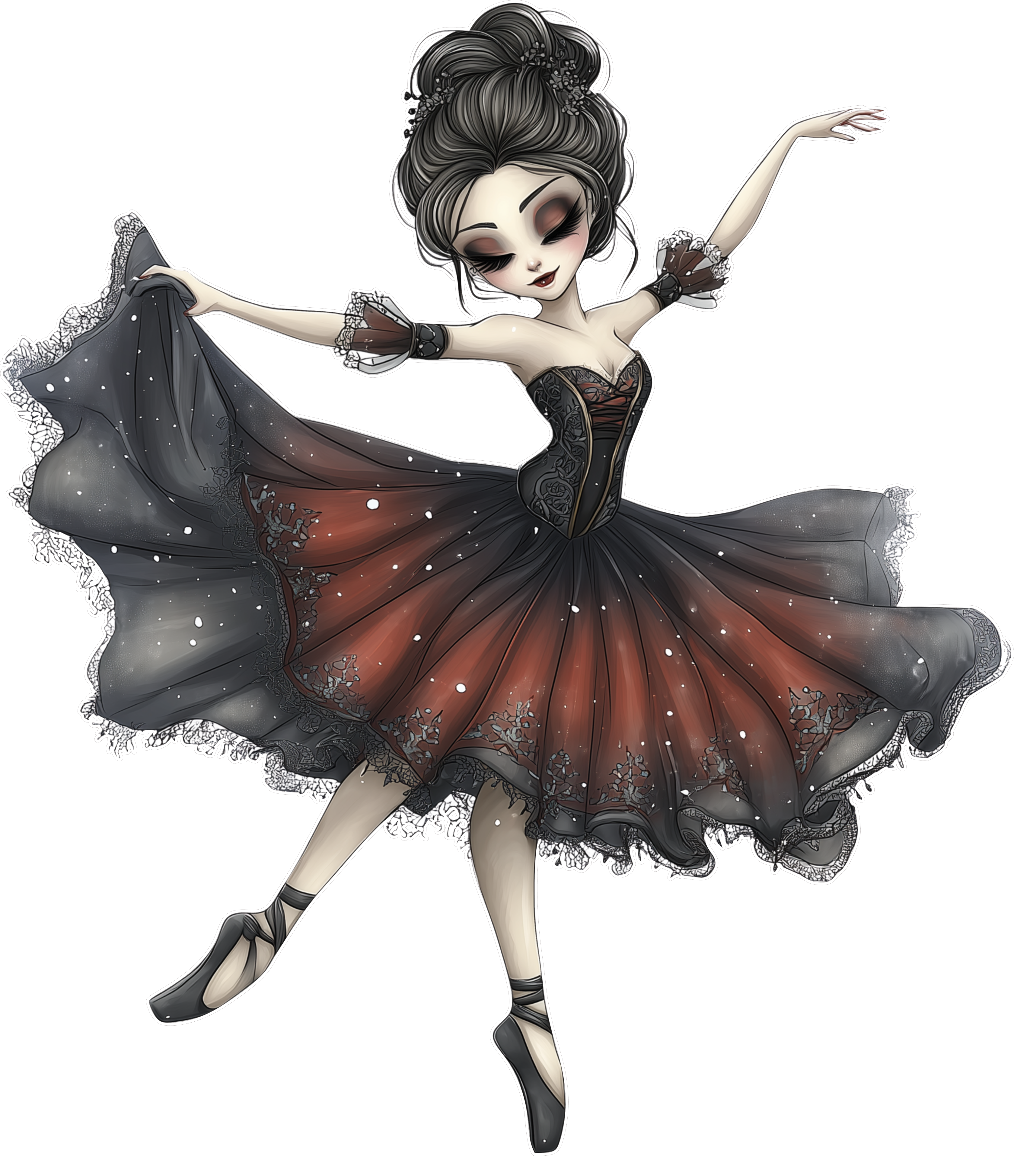 Gothic Christmas Decal 15