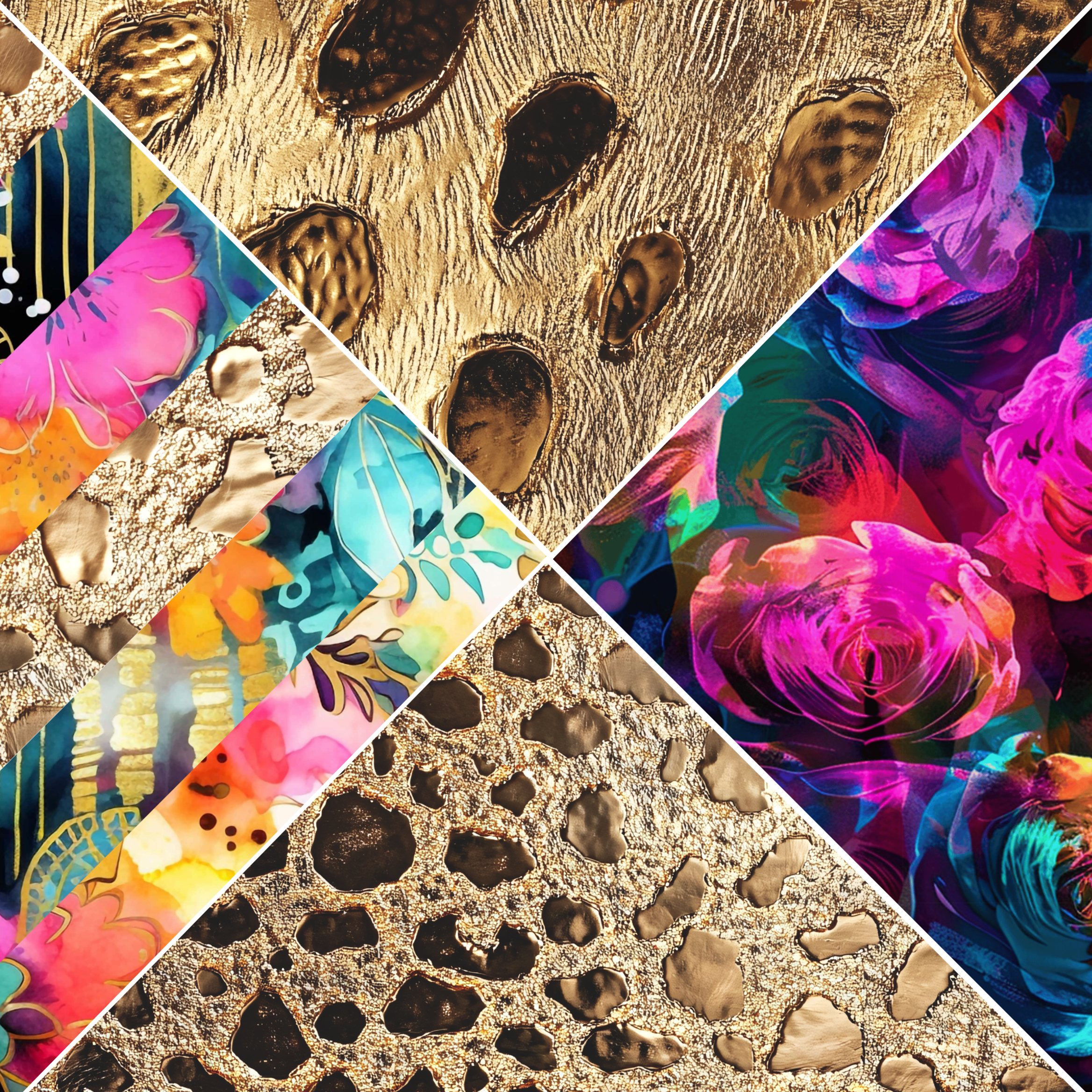 Gold Leopard Mixed Media 3