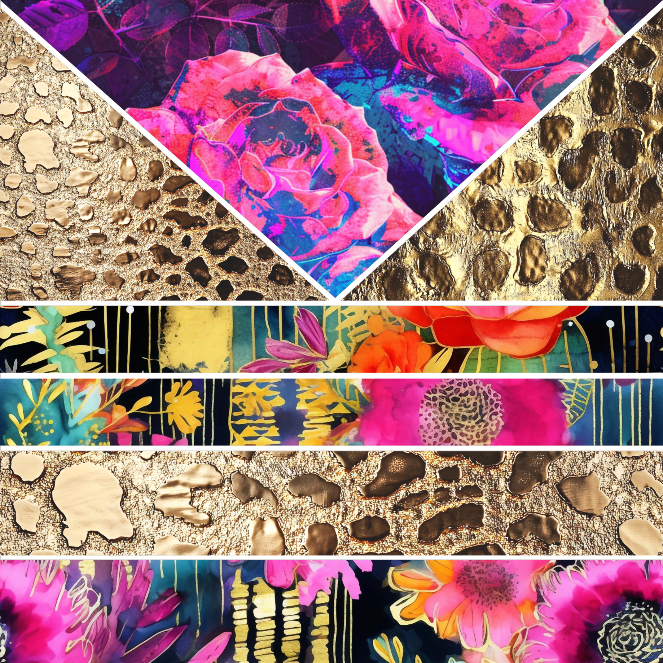 Gold Leopard Mixed Media 8