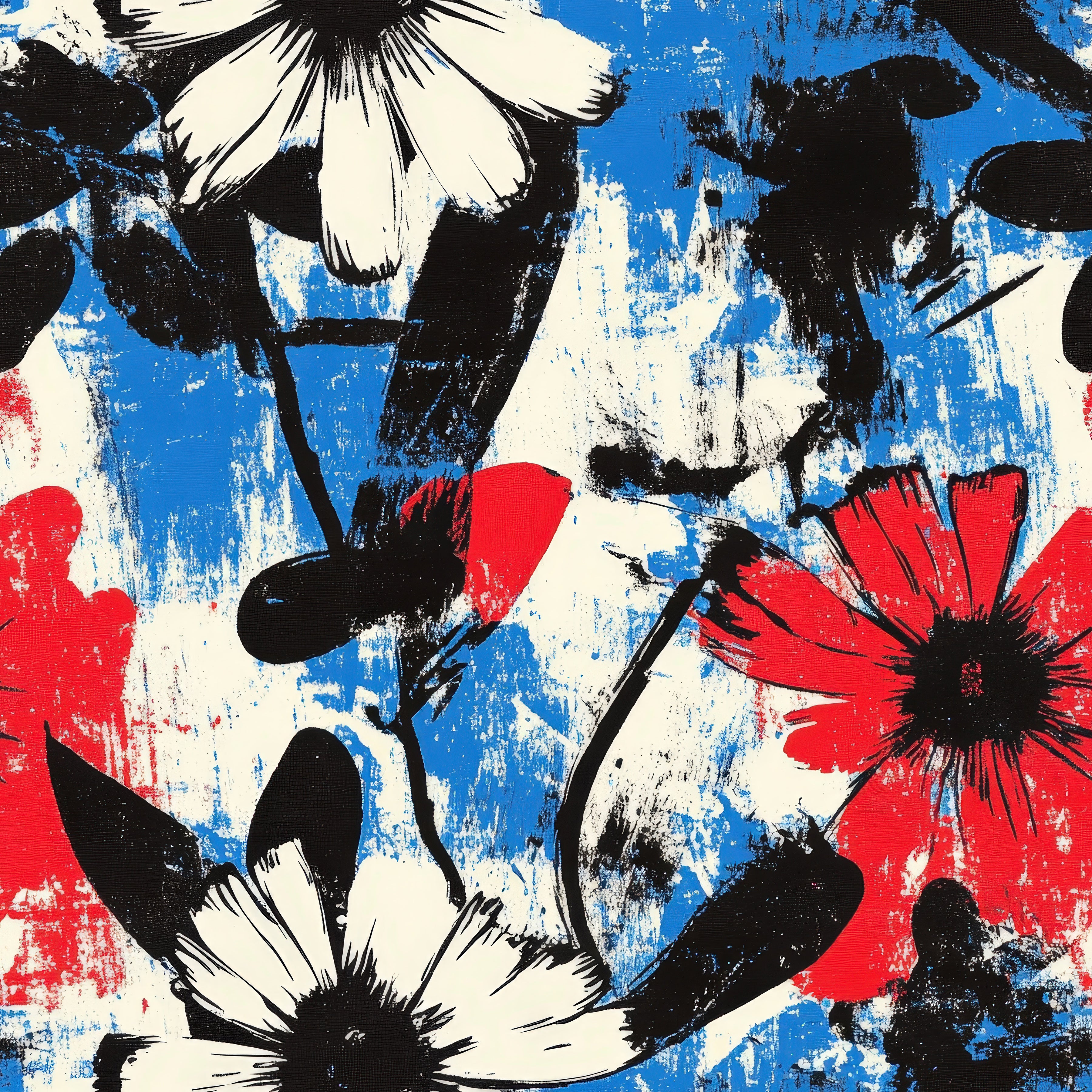 Bright Flower Patriotic Vinyl 1