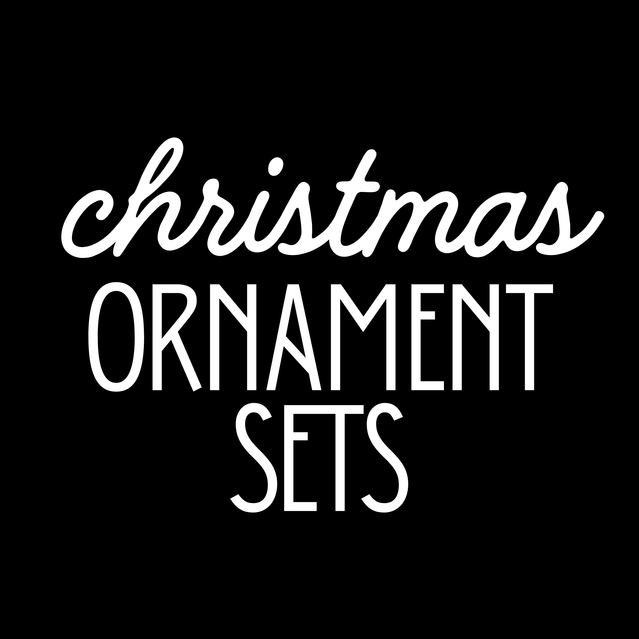 #92-94 - Christmas Ornament Set (6 items in a Set)