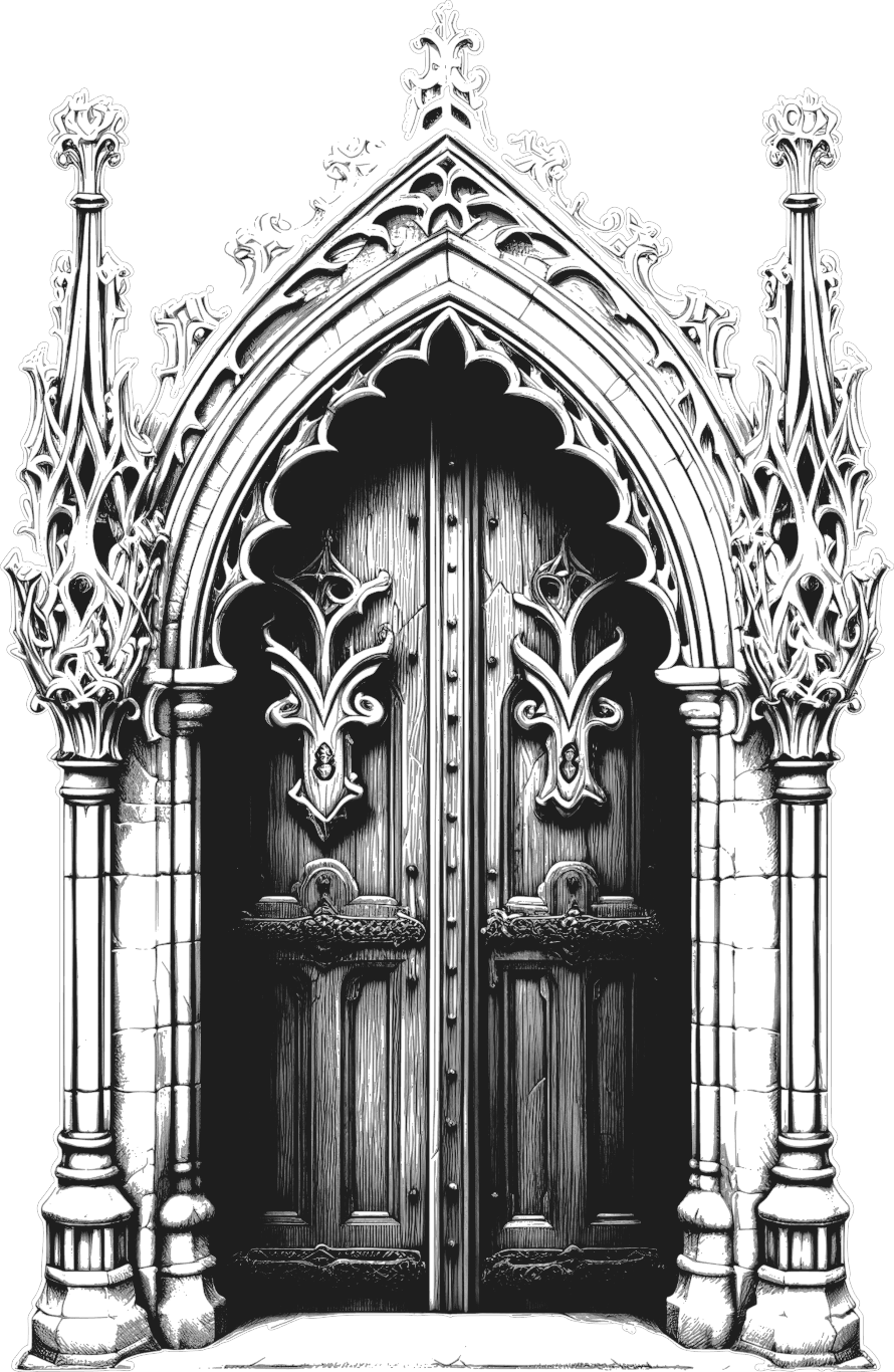 Gothic Christmas Decal 46