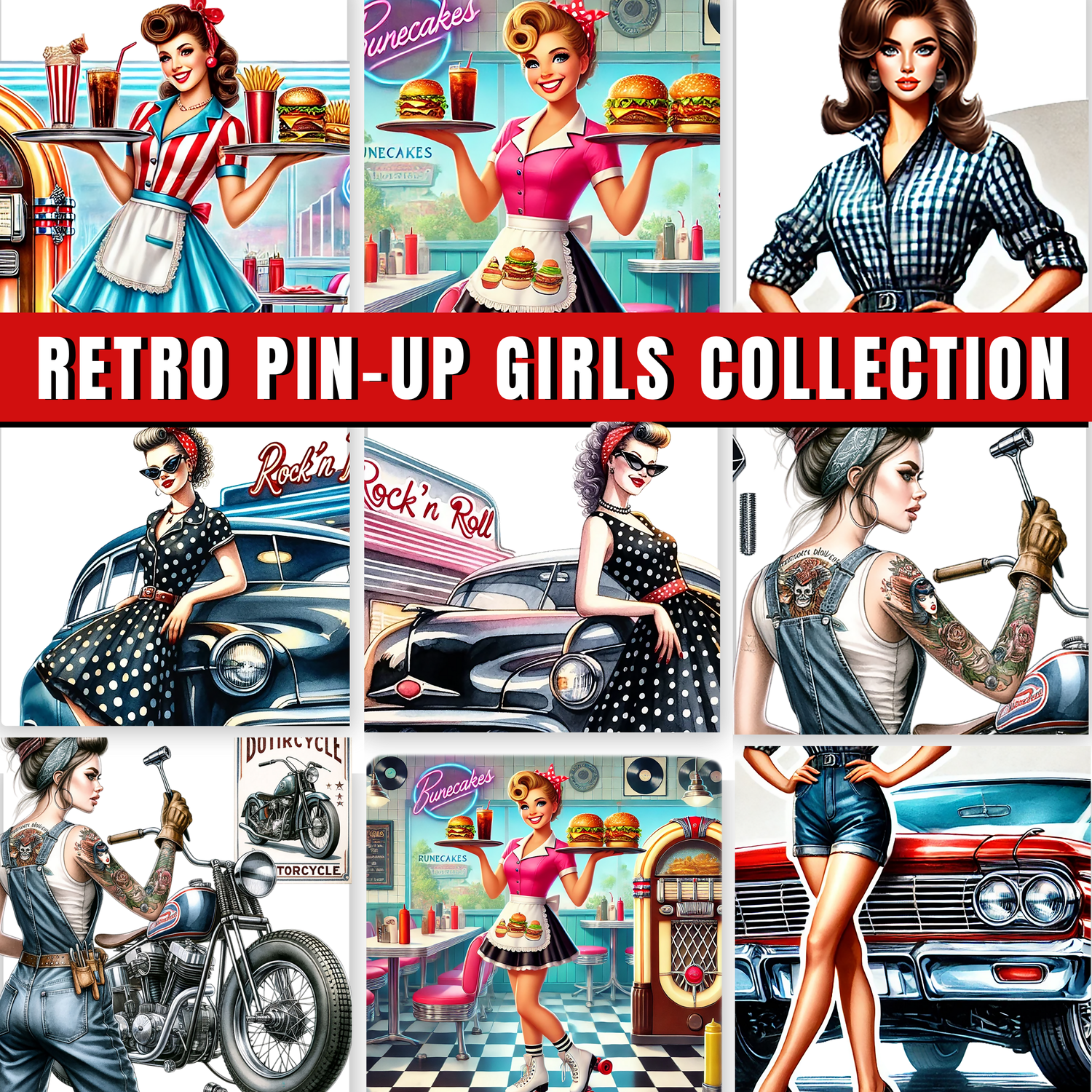 RETRO PIN UP GIRLS