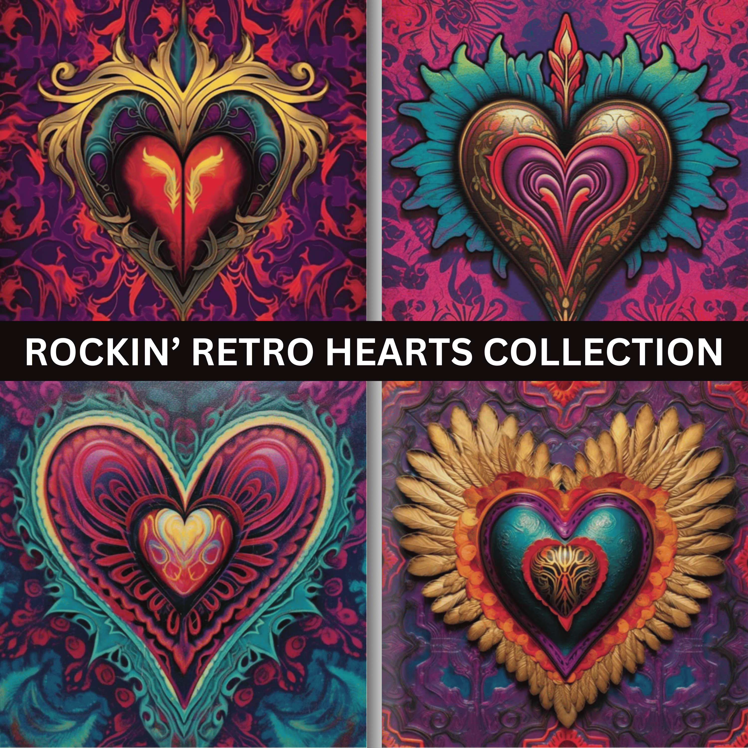 Rockin' Retro Hearts Collection