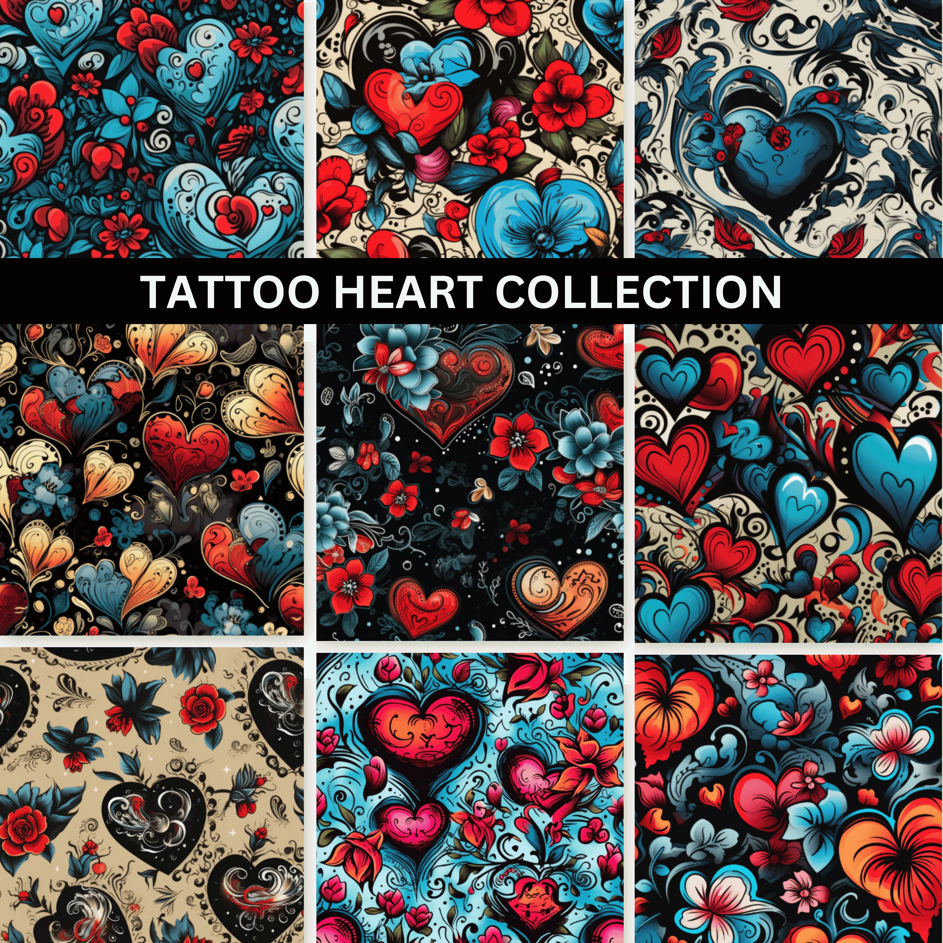Tattoo Heart Collection