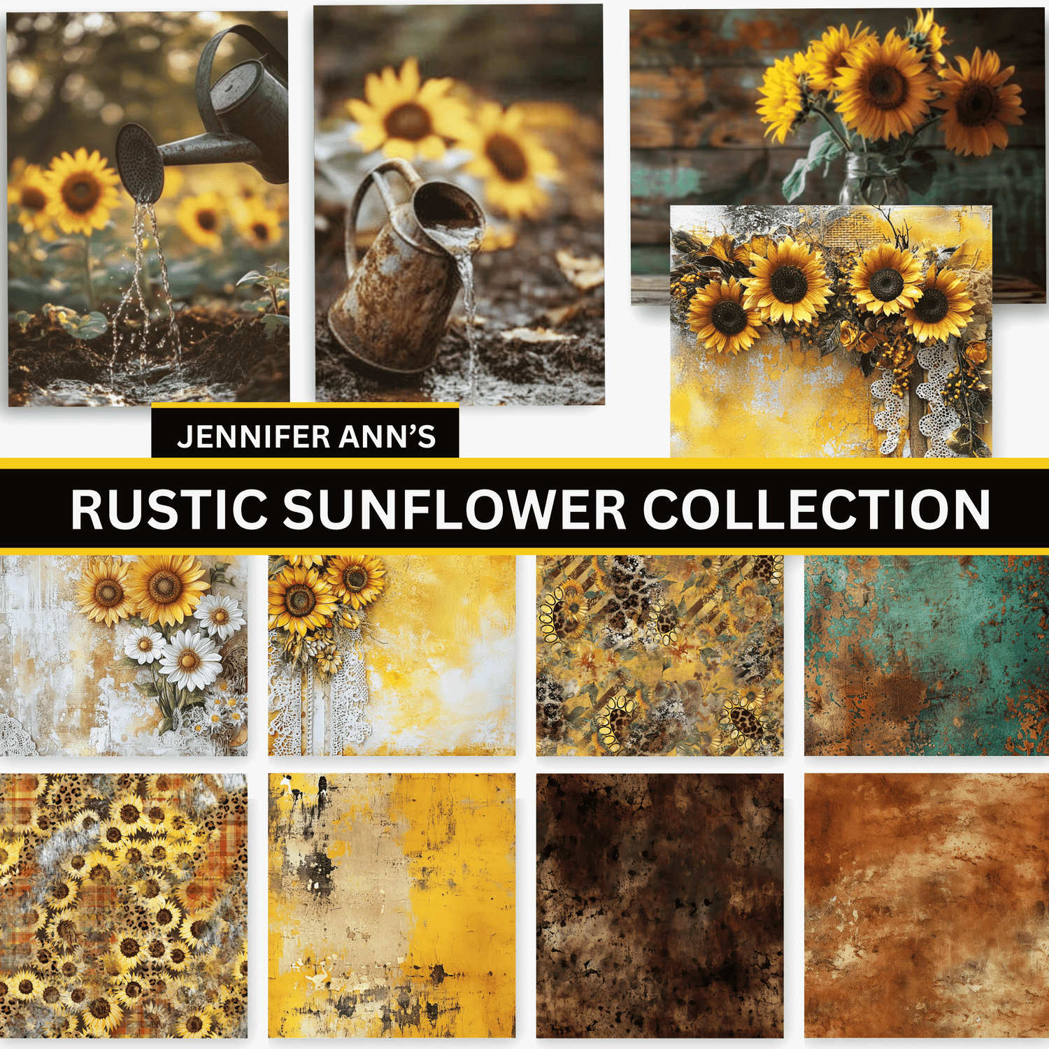 JenniferAnn's Rustic Sunflower Collection