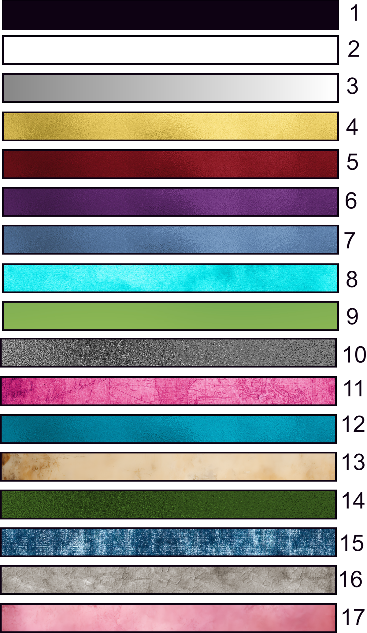 VINYL PINSTRIPES #1-17