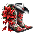 Western Christmas Decal 2