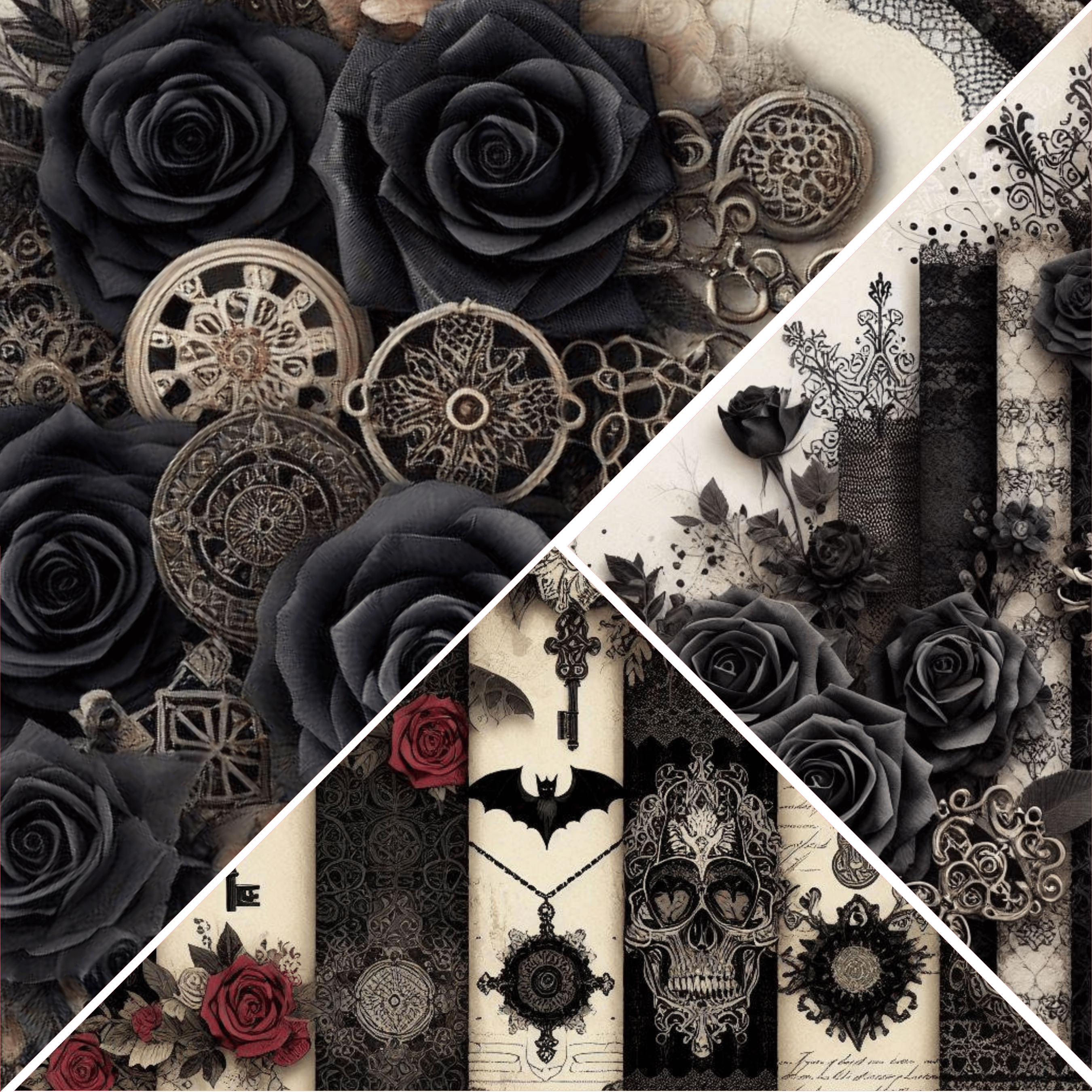 Gothic Portrait Collection- Vinyl 5 Mixed Media
