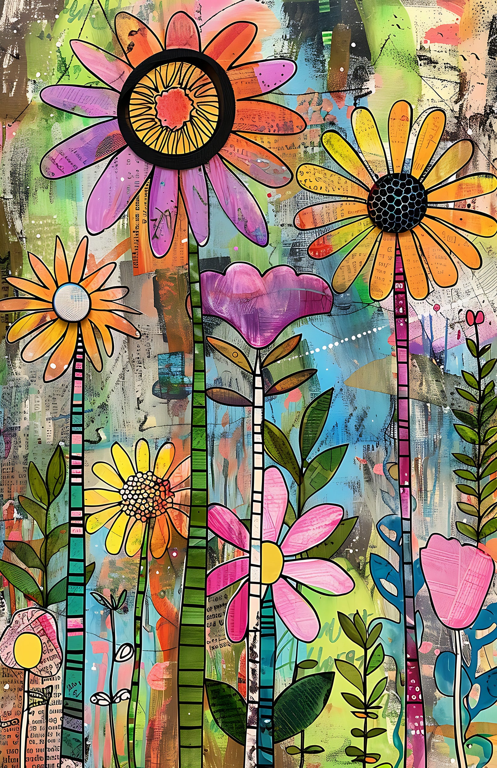 Bright Flower Abstract 4