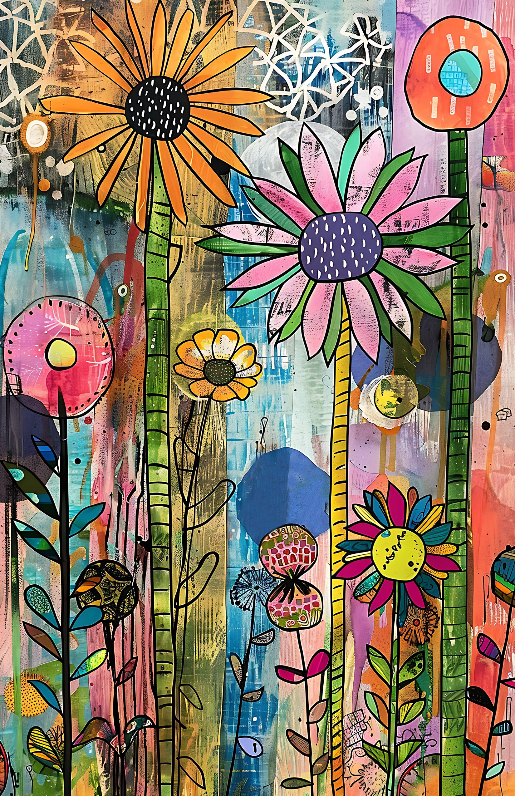 Bright Flower Abstract 5