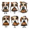 Halloween Dolls Element Sheet 2