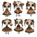 Halloween Dolls Element Sheet 3