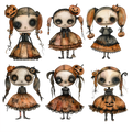 Halloween Dolls Element Sheet