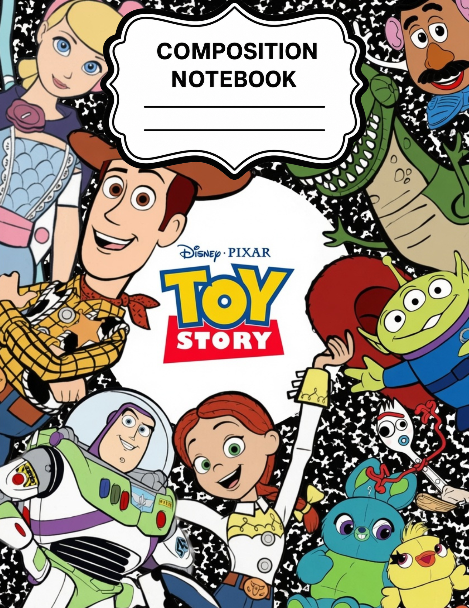 Toy Story-Themed Composition Notebook VINYL ONLY