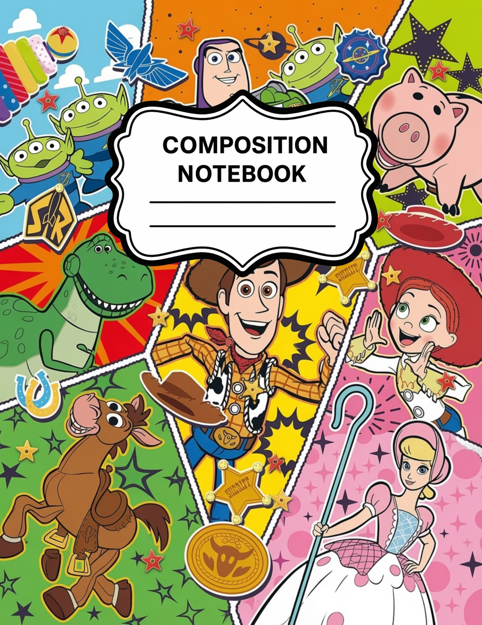 Toy Story-Themed Composition Notebook VINYL ONLY
