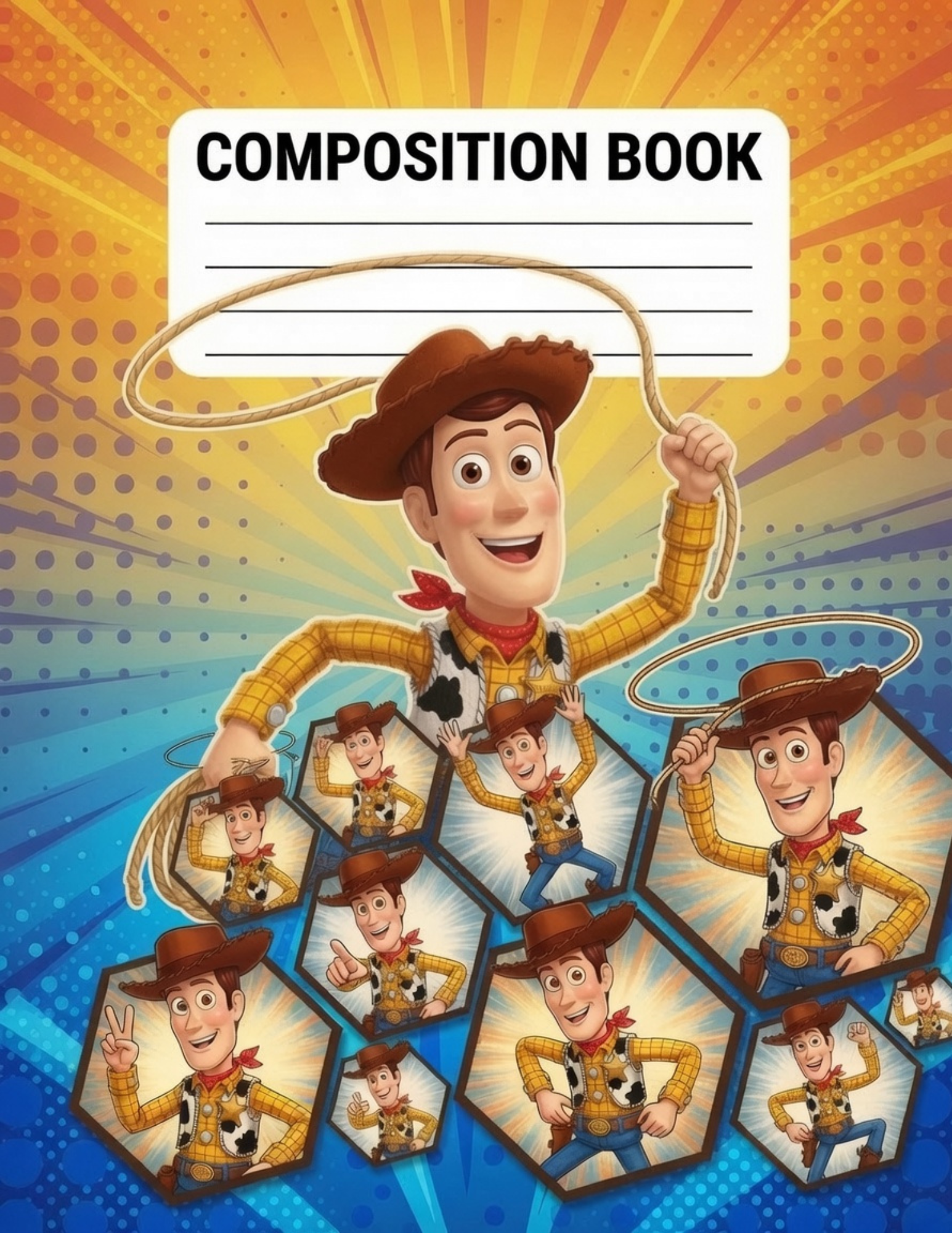Toy Story-Themed Composition Notebook VINYL ONLY