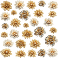 Floral Element Sheet - Gold