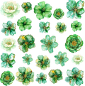 Floral Element Sheet - Green