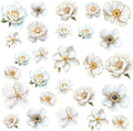 Floral Element Sheet - White