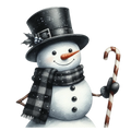 Gothic Christmas Decal 4