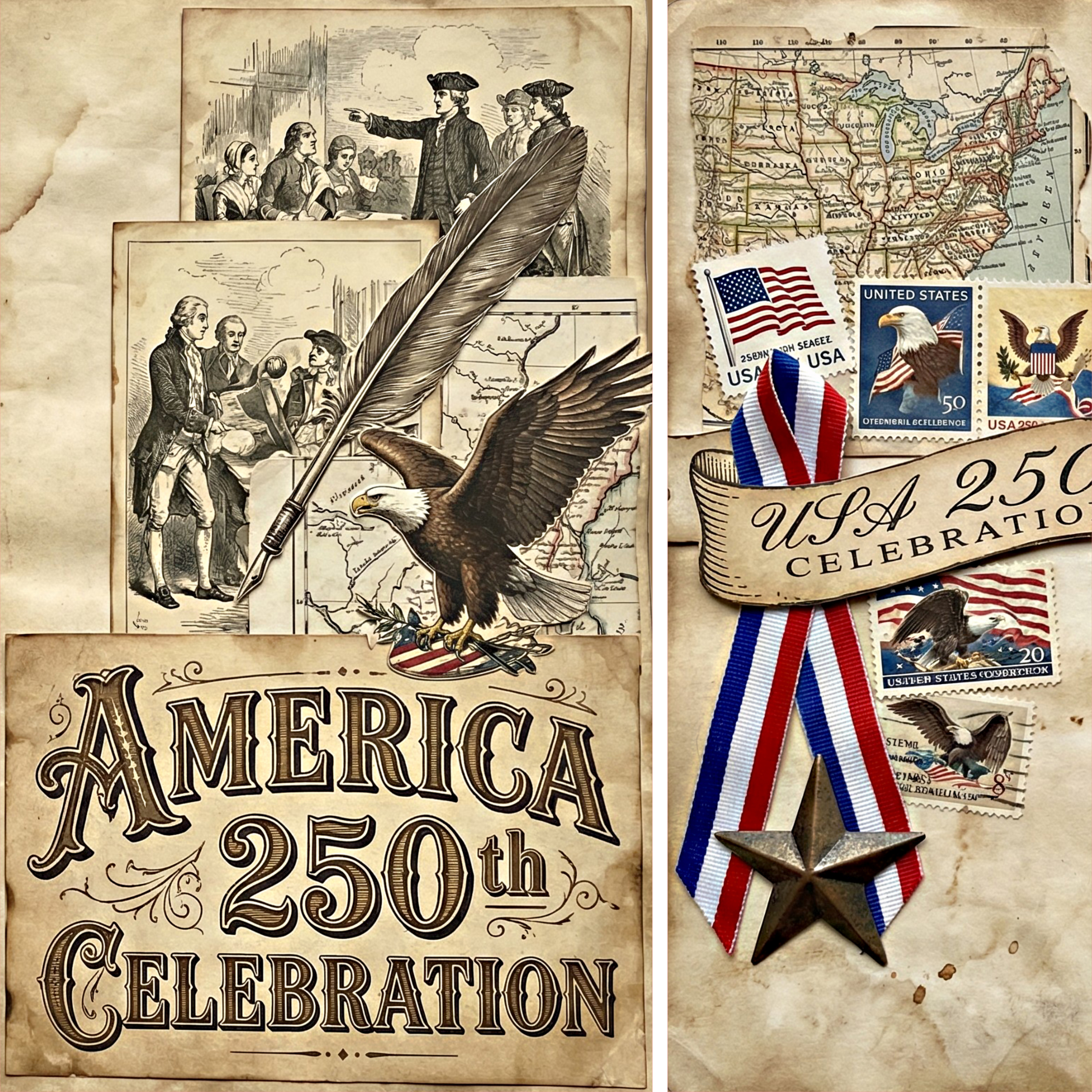 250th Anniversary Mixed Media 8