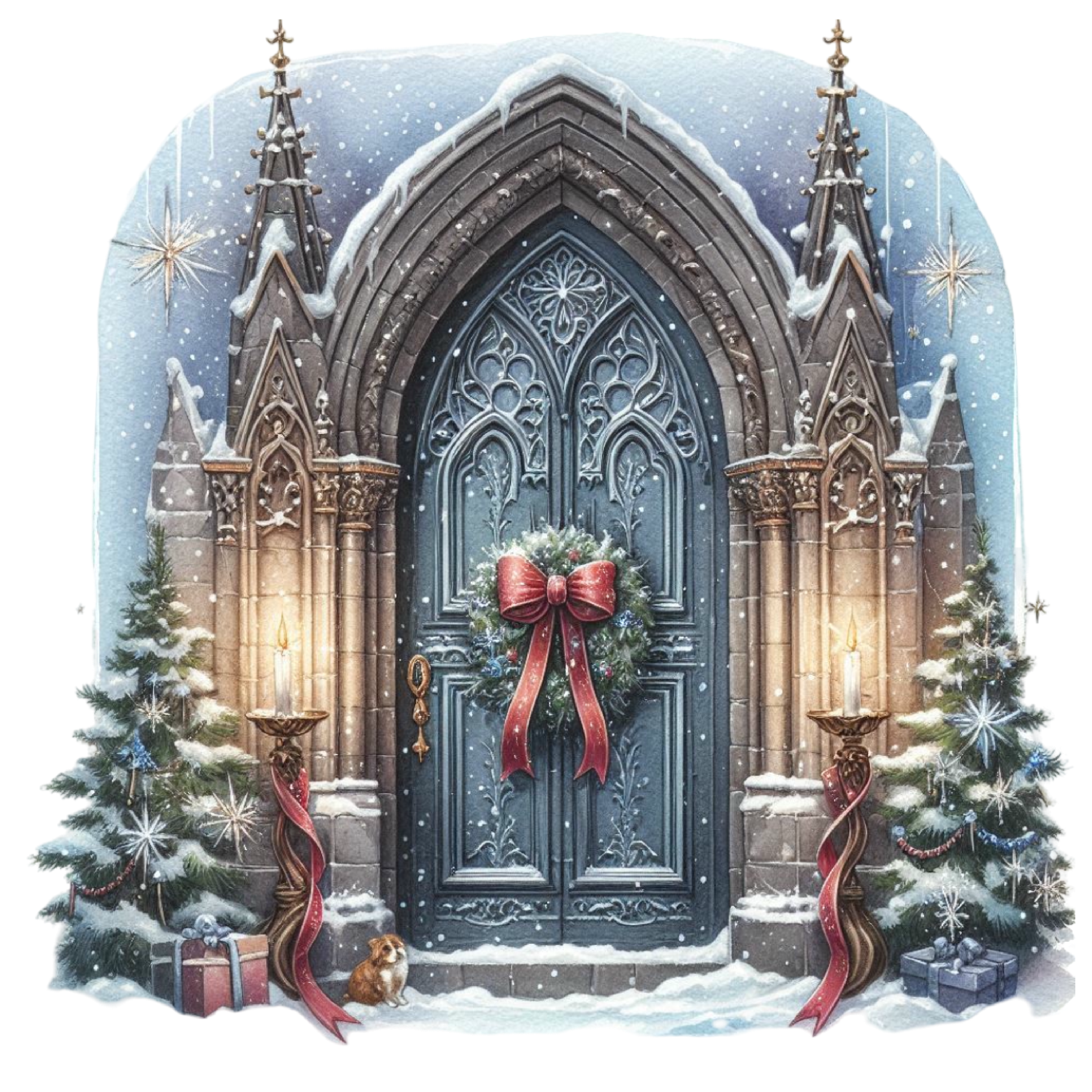 Gothic Christmas Decal 64