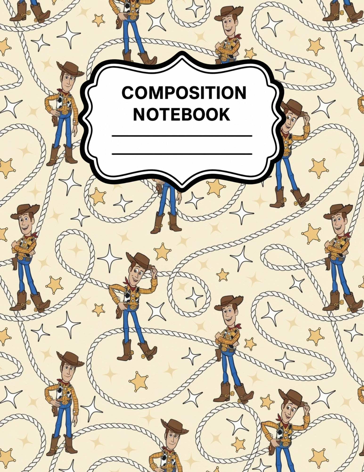 Toy Story-Themed Composition Notebook VINYL ONLY