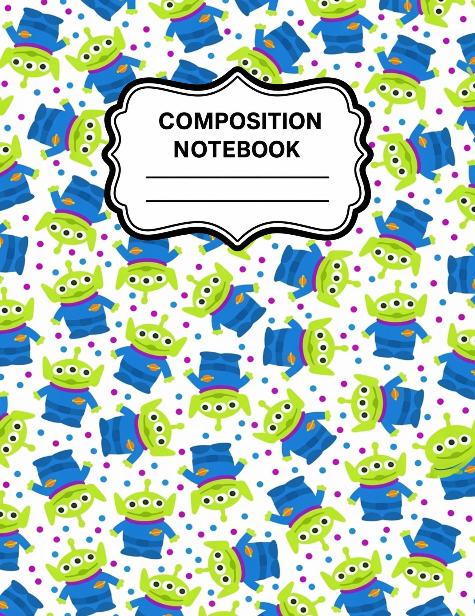 Toy Story-Themed Composition Notebook VINYL ONLY