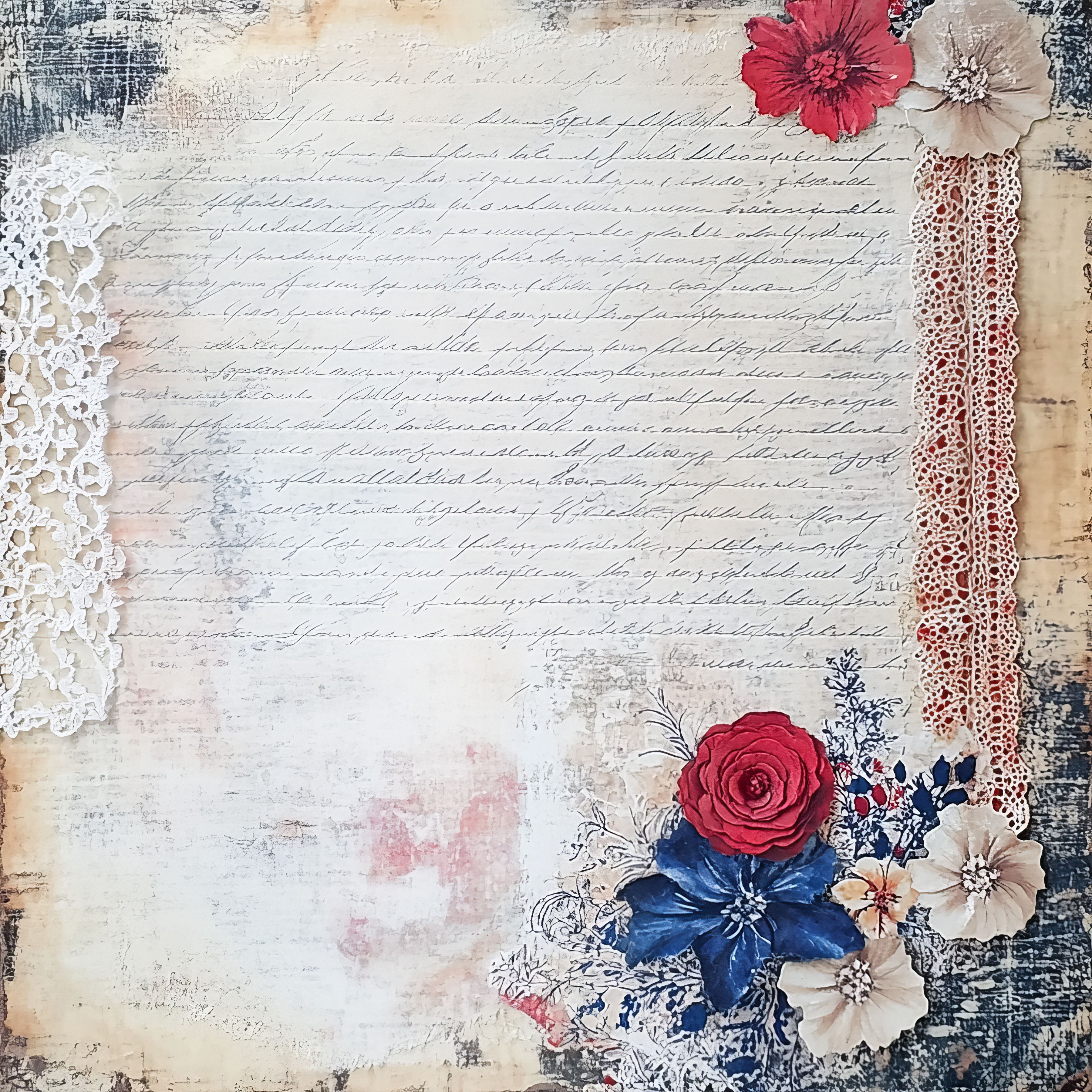 Patriotic Lace Vinyl