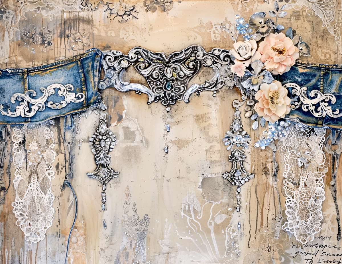 Western Lace Denim Collection- Vinyl 1